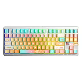 AULA Gasket F87 Pro V2 Orange Soda Kailh Meteorite Ice Cream RGB mehaaniline klaviatuur