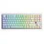 AULA Gasket F87 Pro V2 White Contour Engraved Star Vector RGB Keyboard