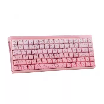 AULA HERO84 HE Pink Gradient Contour Dragon King RGB Gasket mehaaniline klaviatuur