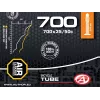 Author Tube AT-CROSS-700C Wide FV48 700x35/50C (must) - 48mm Presta ventiiliga butüülist sisekumm