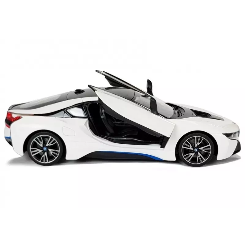 Auto R/C BMW i8 Rastar 1:14 Valge automaatustega
