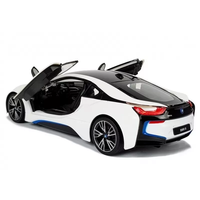 Auto R/C BMW i8 Rastar 1:14 Valge automaatustega