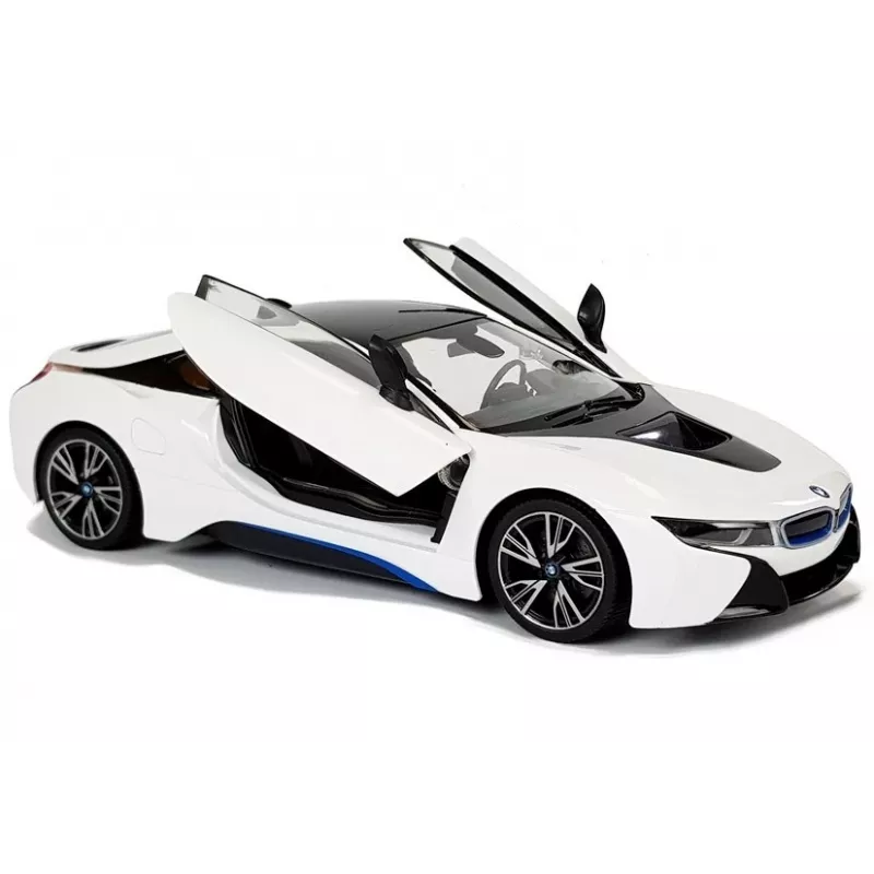 Auto R/C BMW i8 Rastar 1:14 Valge automaatustega