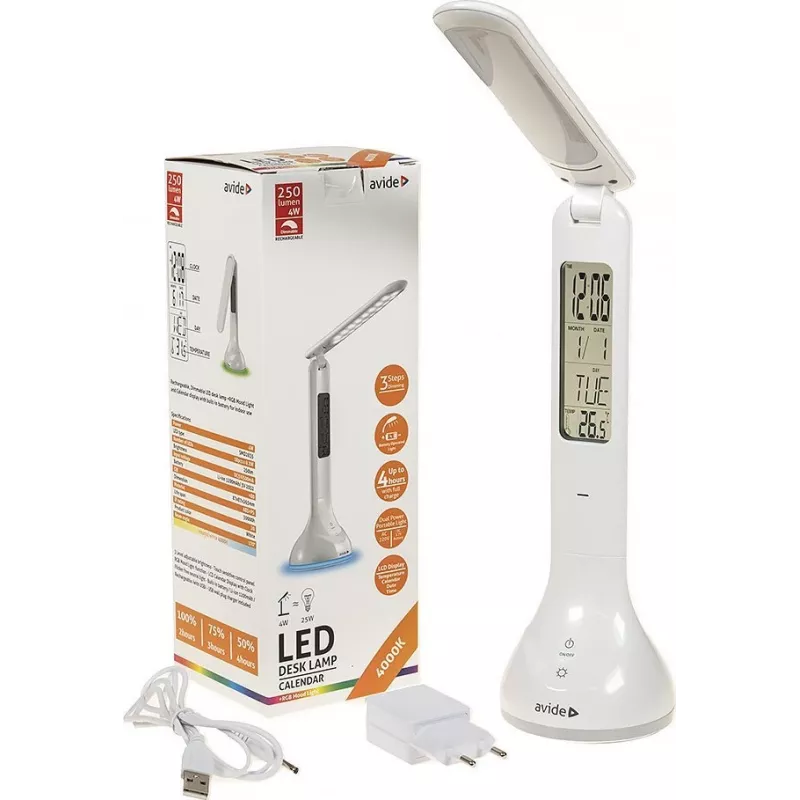 Avide LED Lauvalgusti RGB Kalender Valge 4W 250lm