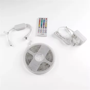 Avide LED-riba blister 12V 16W RGB 5m IR-puldiga
