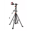 AWTOOLS 30kg jalgratta remondialus 360° pöörleva klambriga, kokkupandav kolmjalg, tööriistaalus, reguleeritava kõrgusega 107-190cm, must/punane