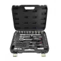 AWTOOLS 72-osaline 1/2 tolli ja 1/4 tolli pesavõtmekomplekt BLACK LINE