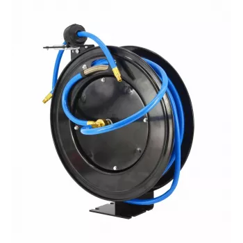AWTOOLS Automaatne kokkutõmmatav voolikurull 15m 10x16mm Tugevdatud PVC voolik seinakinnitusega