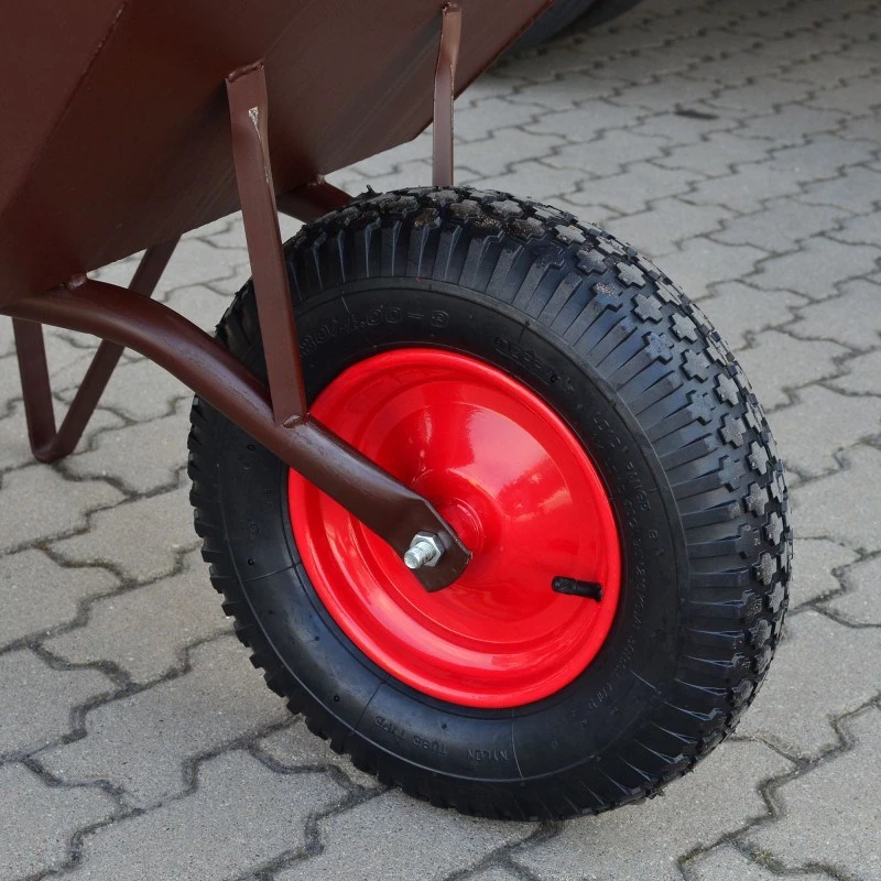 AWTOOLS AW00038 Aiakäru / Käsikäru 100L 200kg 4-rattaline kallutuskäru Roheline
