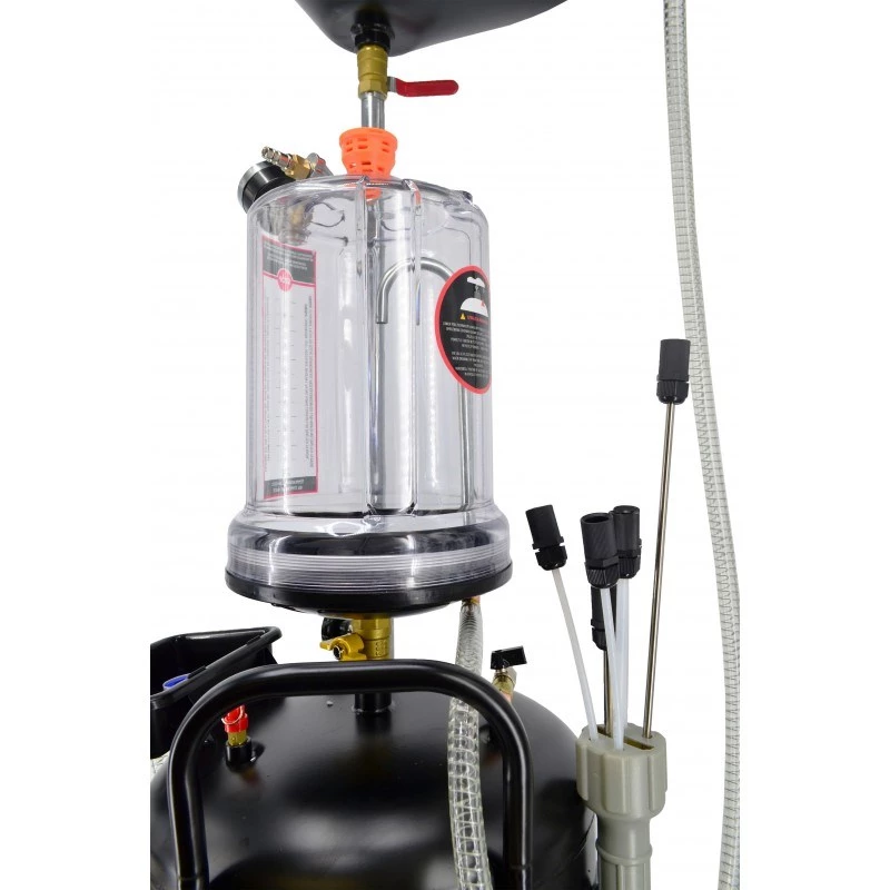 AWTOOLS AW10415BL Manuaalne Rootorpump Õlile 200L Trumlitele, 20 L/min, Malm, Teleskoopiline Imitoru, 2 inch BSP