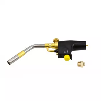 AWTOOLS AW13815 Gaasipõleti piesosüütega, 1300°C, reguleeritava leegiga, bajonettühendusega 227g kassettidele