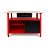 AWTOOLS AW30901 Töölaud 120x60x85 cm Must/Punane