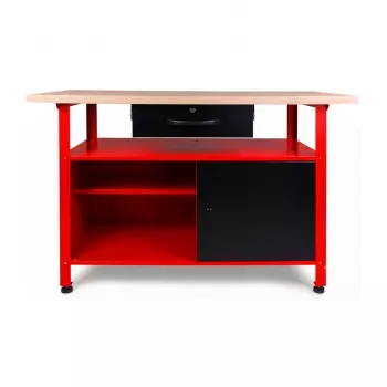 AWTOOLS AW30901 Töölaud 120x60x85 cm Must/Punane