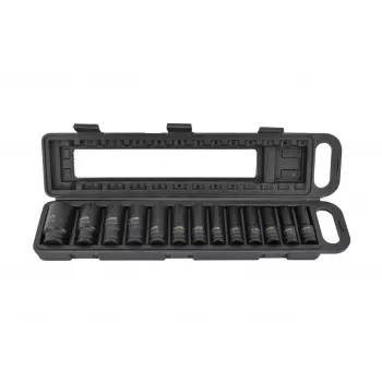 AWTOOLS AW38690BL 172-osaline kroomvanaadiumist pistikukomplekt 1/4 tolli, 3/8 tolli, 1/2 tolli ajamitega, 72-hambaliste pöördkangidega, E-Torx, otsikud ja puhutud vormiga kohver