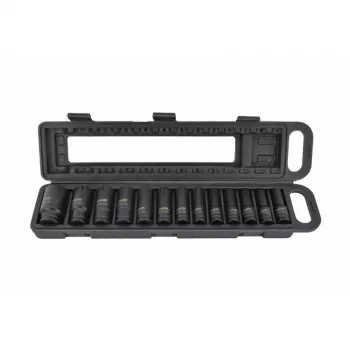 AWTOOLS AW38690BL 172-osaline kroomvanaadiumist pistikukomplekt 1/4 tolli, 3/8 tolli, 1/2 tolli ajamitega, 72-hambaliste pöördkangidega, E-Torx, otsikud ja puhutud vormiga kohver