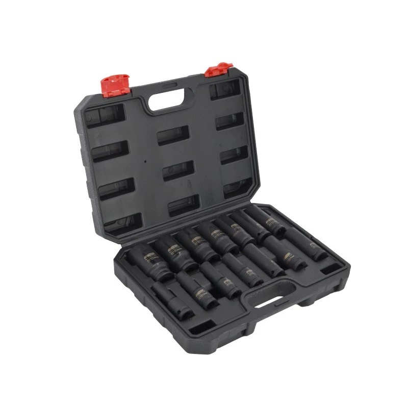 AWTOOLS AW38691BL 171-osaline 1/4 tolli, 3/8 tolli, 1/2 tolli pesavõtme komplekt rihvelvõtmete, pikenduste, otsikute ja puhutud vormiga kastiga