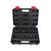 AWTOOLS AW38695BL 95-osaline kroomvanaadiumist pistikukomplekt 1/4 tolli, 3/8 tolli, 1/2 tolli käepidemetega, pistikud, otsikud, mutrivõtmed ja vormitud kohver