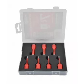 AWTOOLS AW47307 7-osaline HSS-puuriterade komplekt DIN 338 – 2-10mm metalli, puidu ja plasti puurimiseks