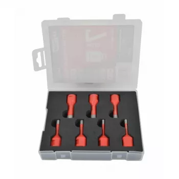 AWTOOLS AW47307 7-osaline HSS-puuriterade komplekt DIN 338 – 2-10mm metalli, puidu ja plasti puurimiseks
