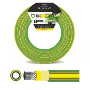 AWTOOLS AW70406 Aiavoolik 1/2 inch x 50m 3-kihiline PVC ristpõimitud polüester roheline