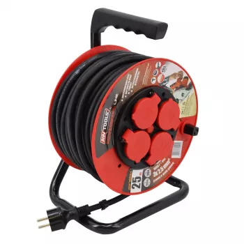AWTOOLS Professional Extension Cable Drum 25m 3x2.5mm 16A 3680W IP44