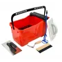 AWTOOLS Professionaalne Plaatimiskomplekt Ämbriga – 5-osaline Plaatide Paigaldamise Komplekt (24L Ämber, Svamm, Hammaslabidas, Põlvekaitsed, Kindad)