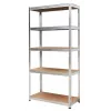 AWTOOLS Shelf Rack 5 Shelves 180x90x40 cm Load 250 kg per Shelf 5.0 mm Galvanized Steel