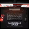 AXAGON HMC-KB-US USB-C klaviatuur 9-in-1 jaoturiga, US QWERTY, 4K HDMI, Gigabit LAN, kaardilugeja, 0,6 m