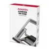 AXAGON STND-L sülearvuti alus 10-16 tolli, alumiinium, kokkupandav, reguleeritava kõrgusega, hõbedane