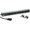 Bachmann 19-tolline 1U 8-kohaline C13 90° nurga all PDU C14 sisendiga, 2m kaabel (800.4023)