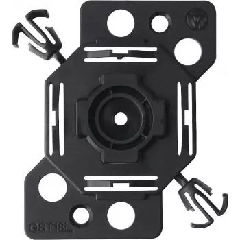 Bachmann 375.542 ühe koha 50x50 mm seadme paigaldusplaat, must