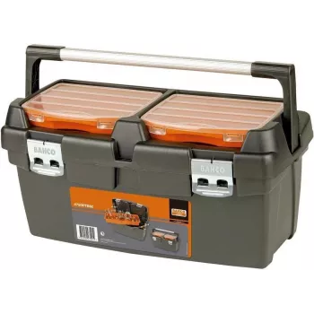 Bahco 4750PTB60 Tööriistakast / Osade organiseerija, 600 x 270 x 270 mm, Polüpropüleen, Must/Oranž, Eemaldatav salv, Lukustatav