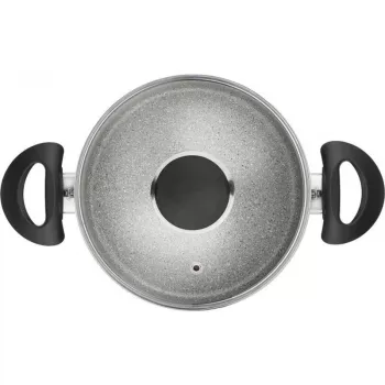 BALLARINI Ferrara 20 cm praepann 4 mm põhjaga, Titanium Mineralia kleepumisvastane, induktsioonisobiv, pehme puutega käepide