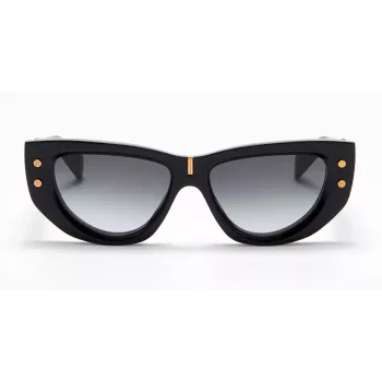 Balmain BPS-151A-55 Naiste Päikeseprillid Must Atsetaat Hall Polükarbonaat Lääts 55 mm