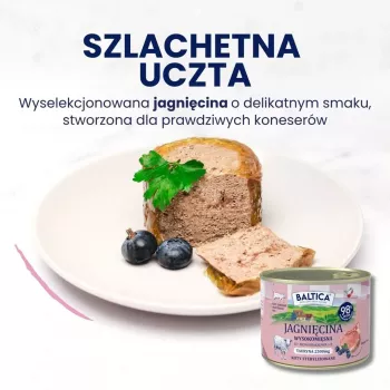 Baltica Smaki Regionów Täiskasvanud kassitoit lambalihaga, 400g purk