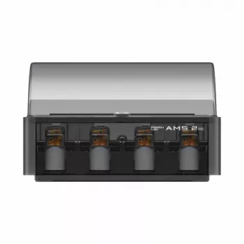 BambuLab AMS 2 Pro automaatne materjalisüsteem Bambu Lab 3D-printeritele, 4-pooli mitmevärviline printimine, RFID filamendituvastus, niiskuse kontroll, must
