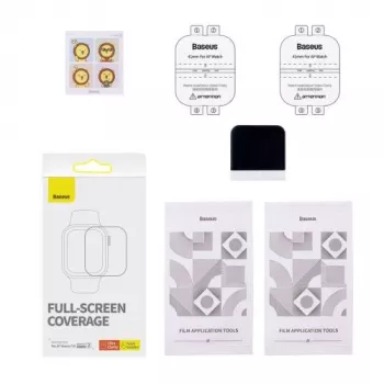 Baseus 41mm NanoCrystal kaitsekile Apple Watch 7/8/9 jaoks, 2-pakk, läbipaistev