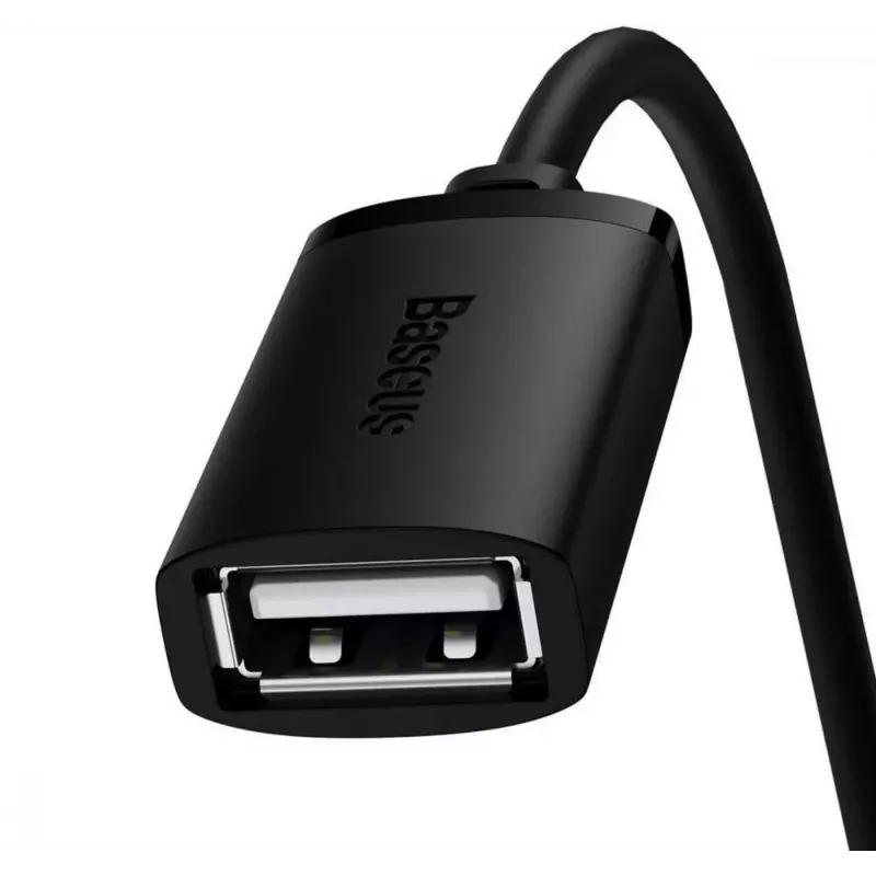 Baseus AirJoy seeria USB 2.0 pikenduskaabel 1,5m must