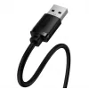 Baseus AirJoy seeria USB 2.0 pikenduskaabel 1,5m must