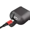 Baseus Apple 2in1 silikoonist kaitsev ja traadita laadimise ümbris AirPodsile, must