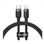Baseus Cafule Kaabel Vastupidav Nailon USB-C Lightning PD 18W QC3.0 1m Must