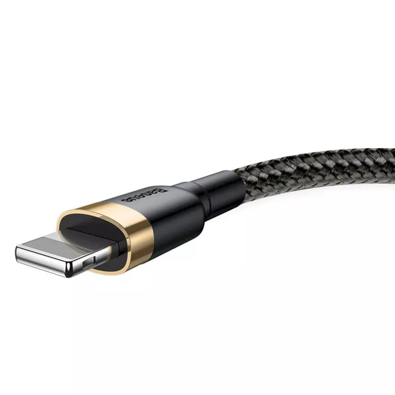 Baseus Cafule Lightning-kaabel 2A 3m Kuld/Must (CALKLF-RV1)