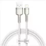 Baseus Cafule Metal USB-A to Lightning kaabel 1,0 m 2,4 A valge