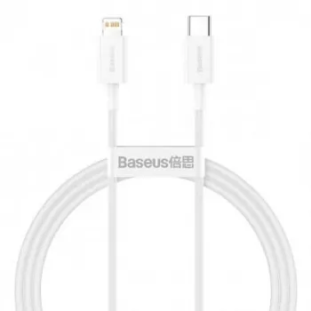 Baseus Cafule Series Metal USB-C to Lightning kaabel 1m Valge