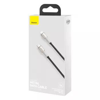 Baseus Cafule Series Metal USB-C to Lightning kaabel PD 20W 1m Must