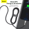 Baseus Cafule Series Metal USB-C to Lightning kaabel PD 20W 1m Must