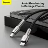Baseus Cafule Series Metal USB-C to Lightning kaabel PD 20W 1m Must