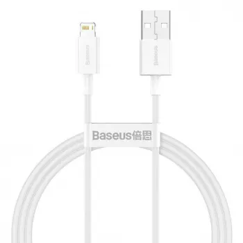 Baseus Cafule Series USB-A to Lightning kaabel 2m Valge CALYS-C02