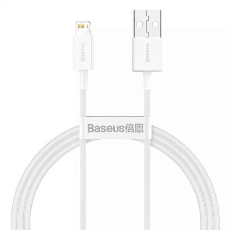 Baseus Cafule Series USB-A to Lightning kaabel 2m Valge CALYS-C02