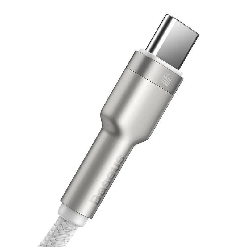 Baseus Cafule USB-A to USB-C kaabel, 66W, 1m, valge